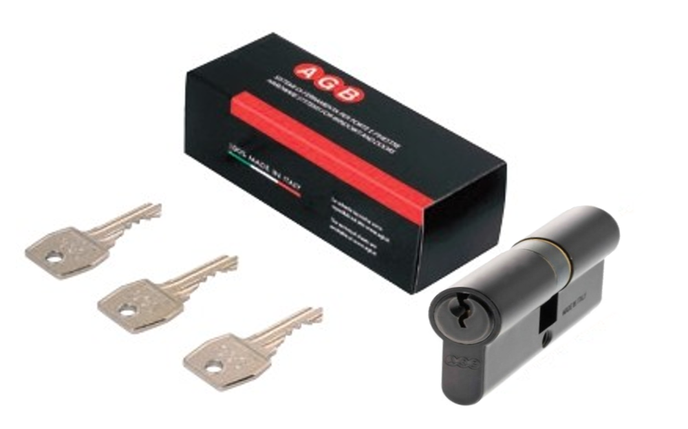 CILINDRO SERIE 600 SEGURIDAD ALTA (ITALIA) 66MM BLACK MATT